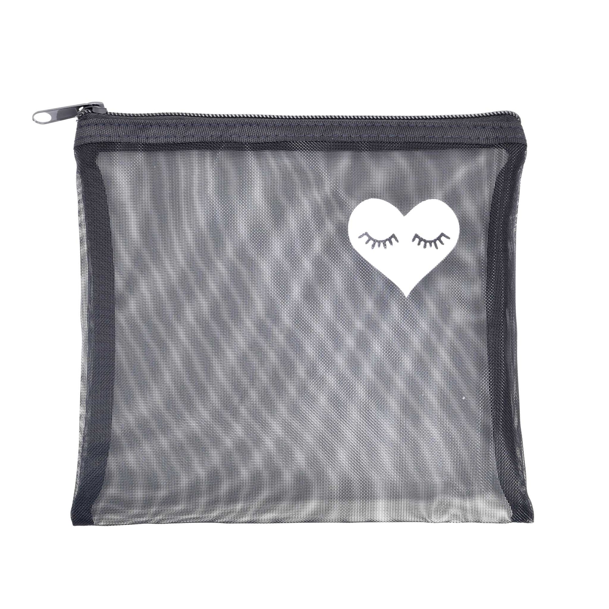 New arrivals include this mesh aftercare bag with heart design 