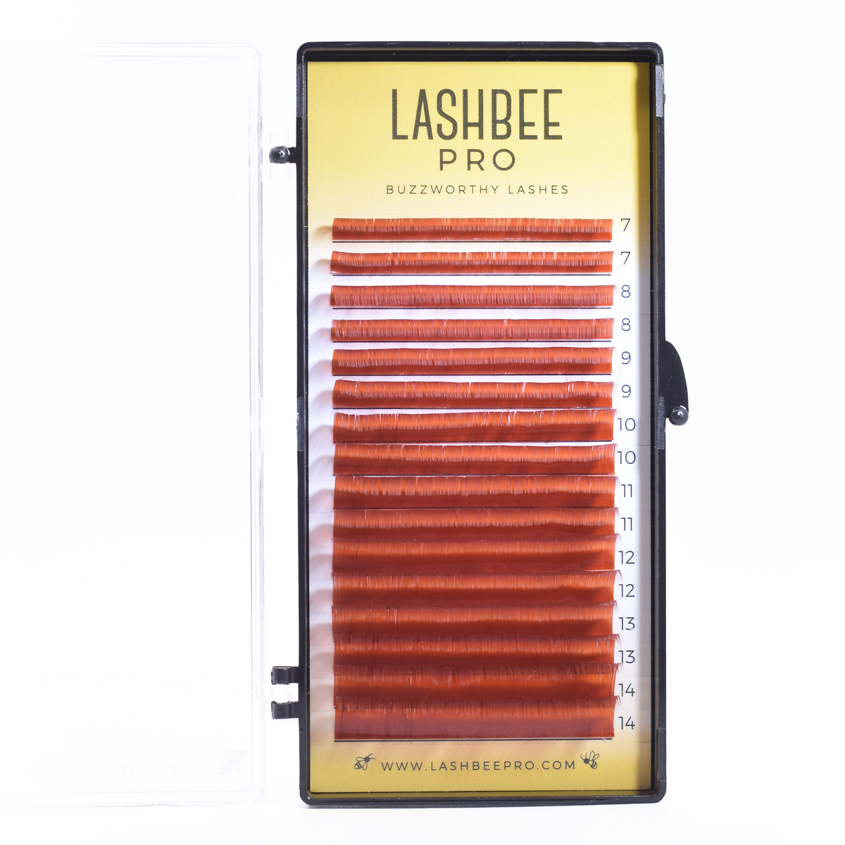 Mixed-Length Burnt Sienna Lashes