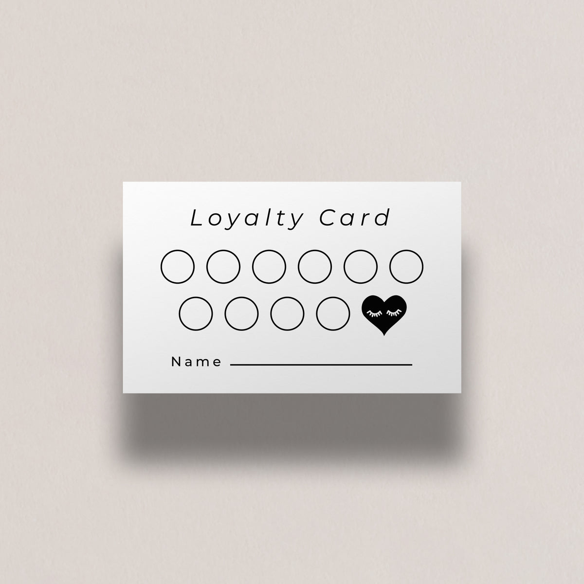 Printable Client Loyalty Cards