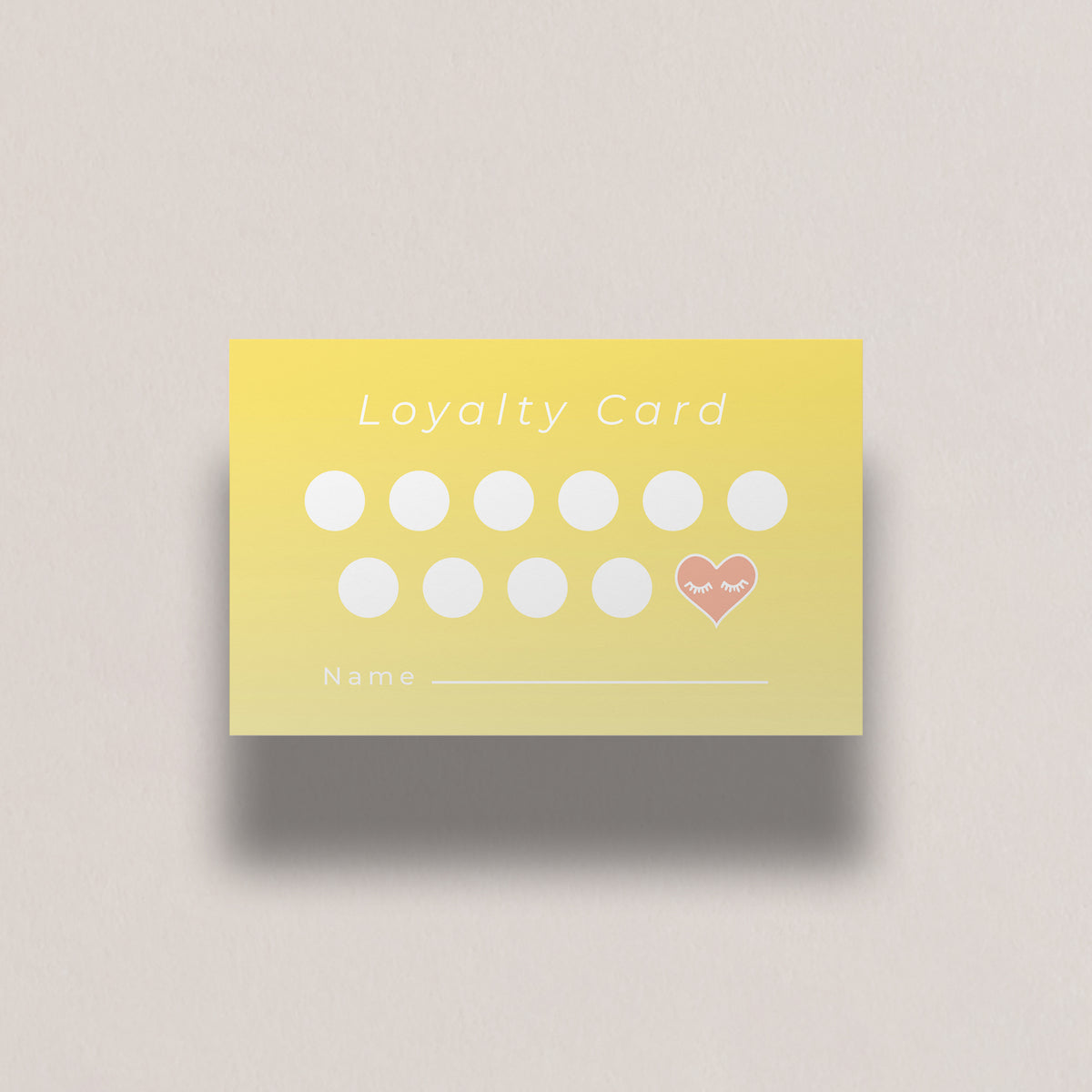 Printable Client Loyalty Cards