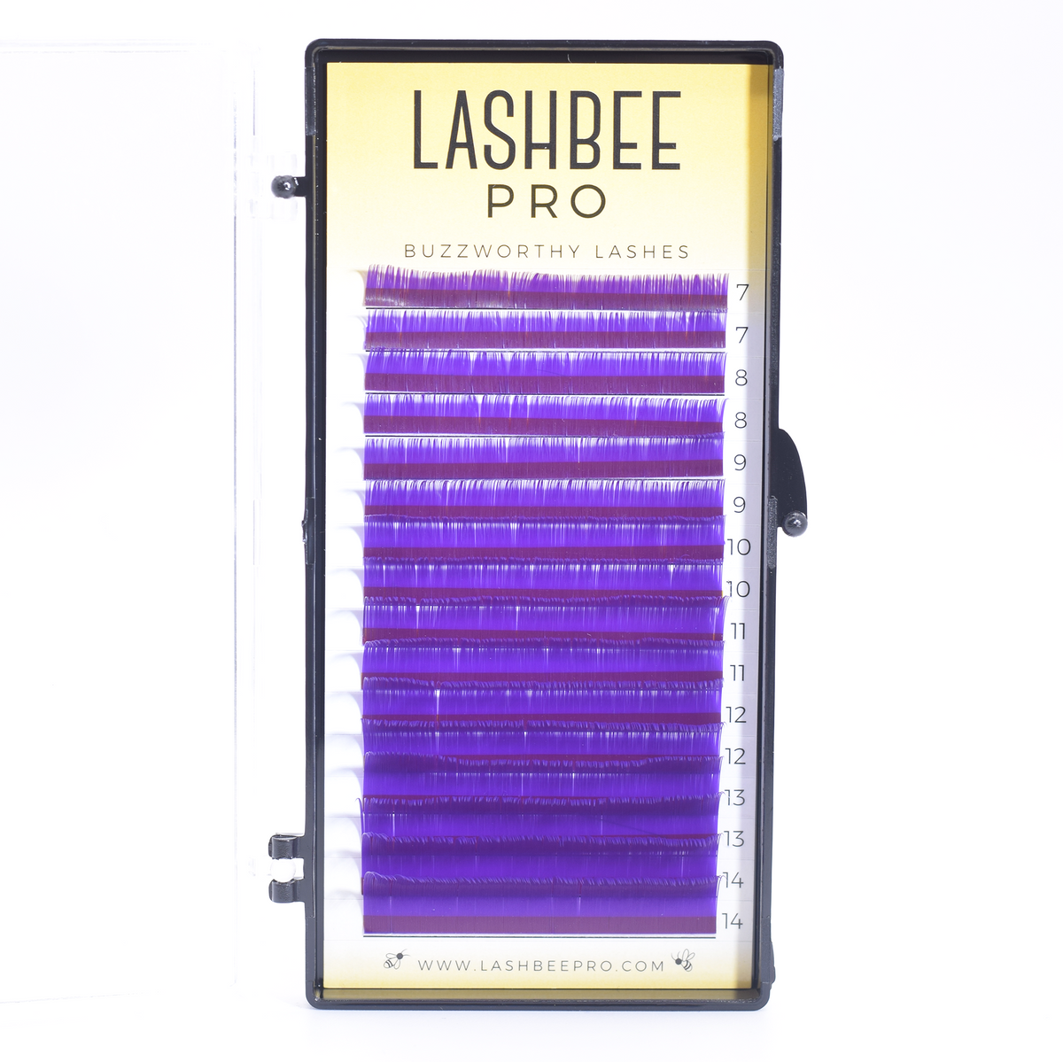 Mixed-Length Purple Lashes